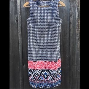 Mario Serrani Dress Multicolored Pink Black